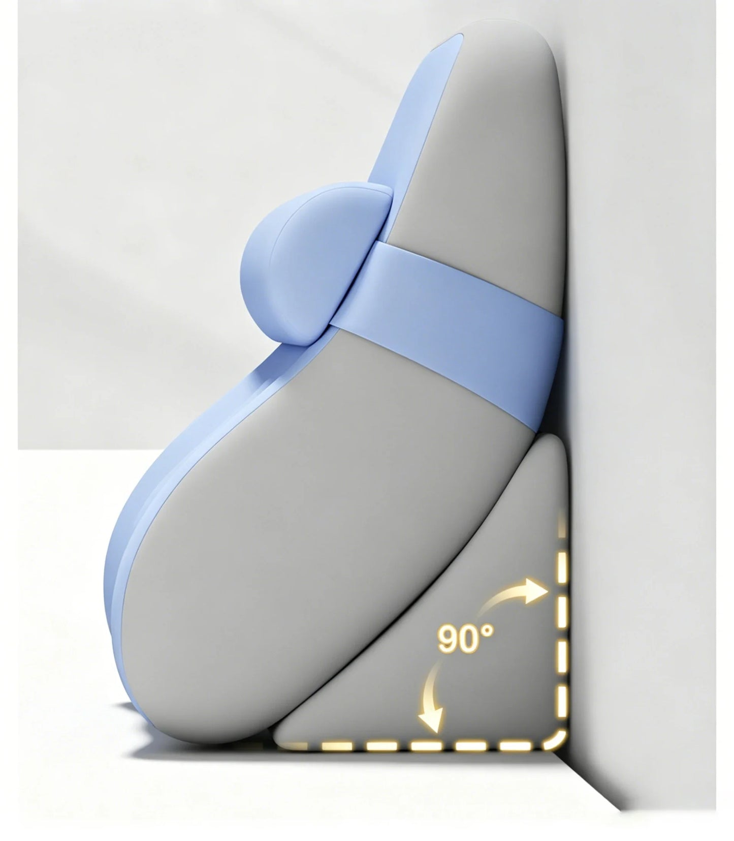 Extra Large Back Support Wedge Pillow with Ergonomic Design