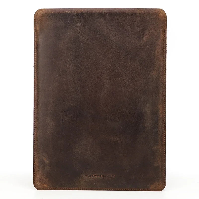 Authentic Leather Laptop Messenger Bag - Handcrafted Cowhide