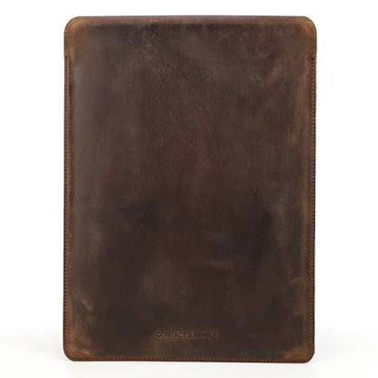 Authentic Leather Laptop Messenger Bag - Handcrafted Cowhide