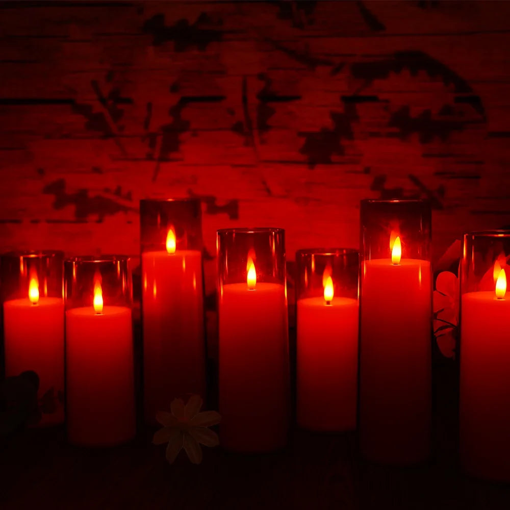 LED Candles with Remote Control - Pack of 5