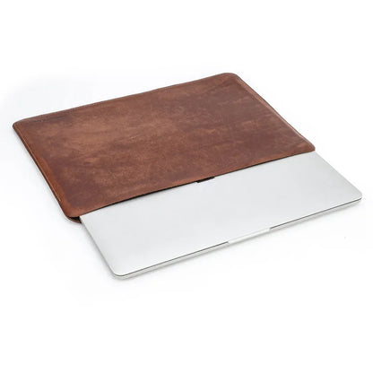 Authentic Leather Laptop Messenger Bag - Handcrafted Cowhide