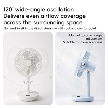 Smart Oscillating Desk Fan for Improved Airflow