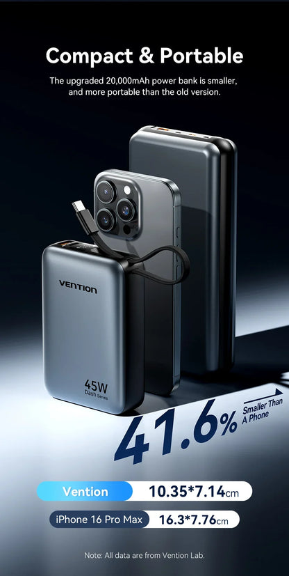 Power Bank with 45W Quick Charge Capability
