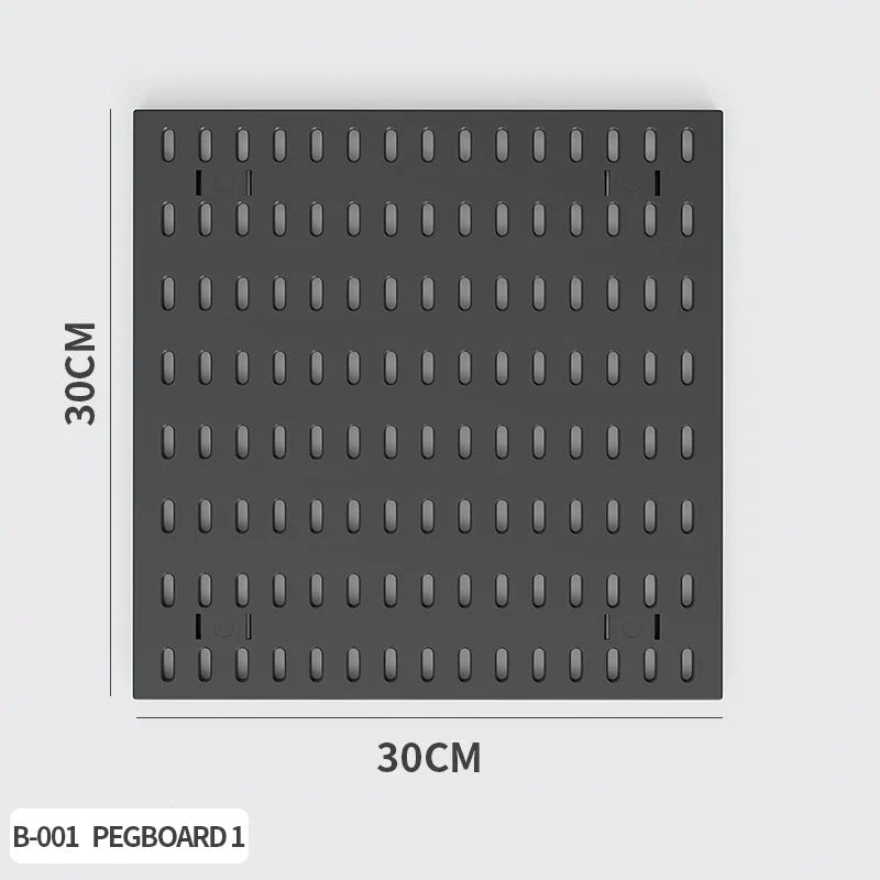 Desktop Organizer with Pegboard Design - Simple Setup, No Drilling Required