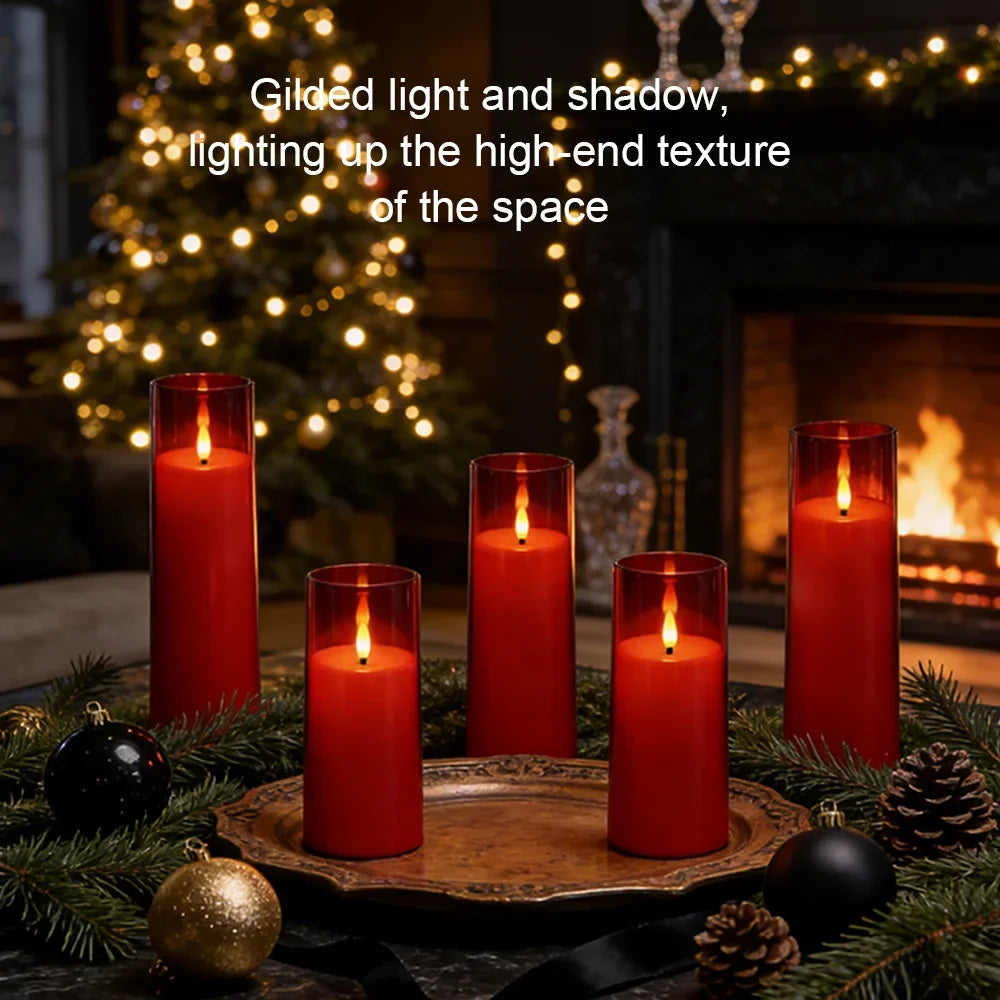 LED Candles with Remote Control - Pack of 5