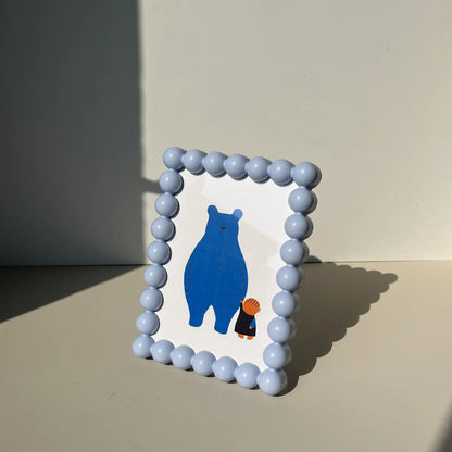 Photo Frame with Round Beads