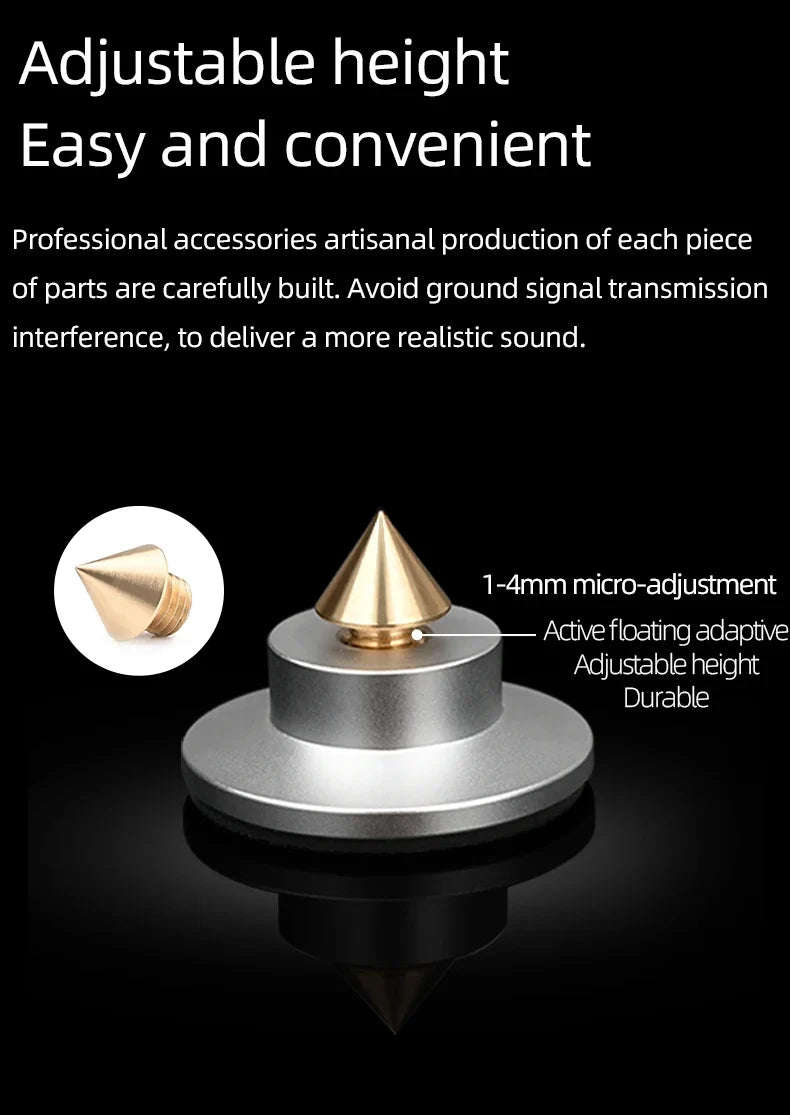 Set of 4 Speaker Spike Feet for HiFi Systems