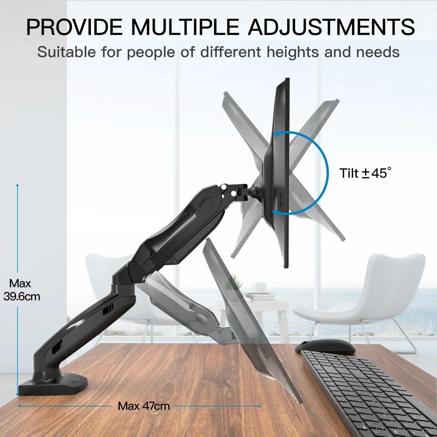 Flexible Computer Screen Mounting Arm