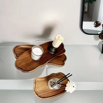 Wooden Tray for Bathroom Sink in Acacia Finish