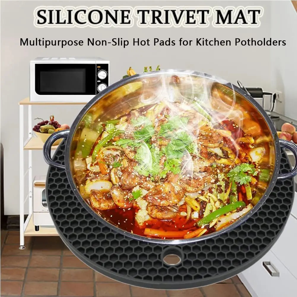 Silicone Trivets and Pot Mats Set
