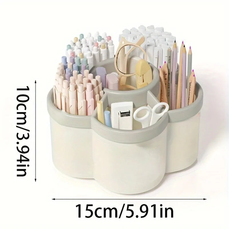 Desktop Pen Organizer with 360-Degree Rotation