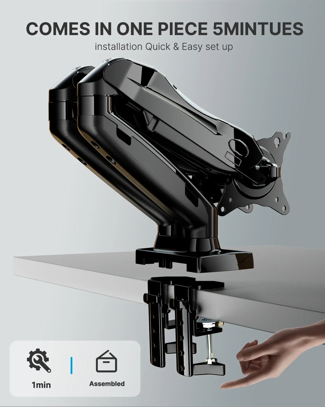 Desk Mount for Dual Monitors - Gaming Setup Stand