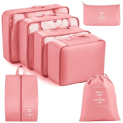 Set of Storage Cubes for Travel Packing