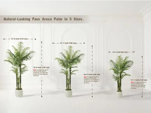 Decorative Areca Palm Plant - Faux Indoor Tree