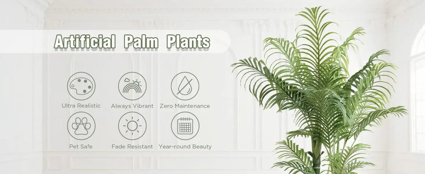 Decorative Areca Palm Plant - Faux Indoor Tree