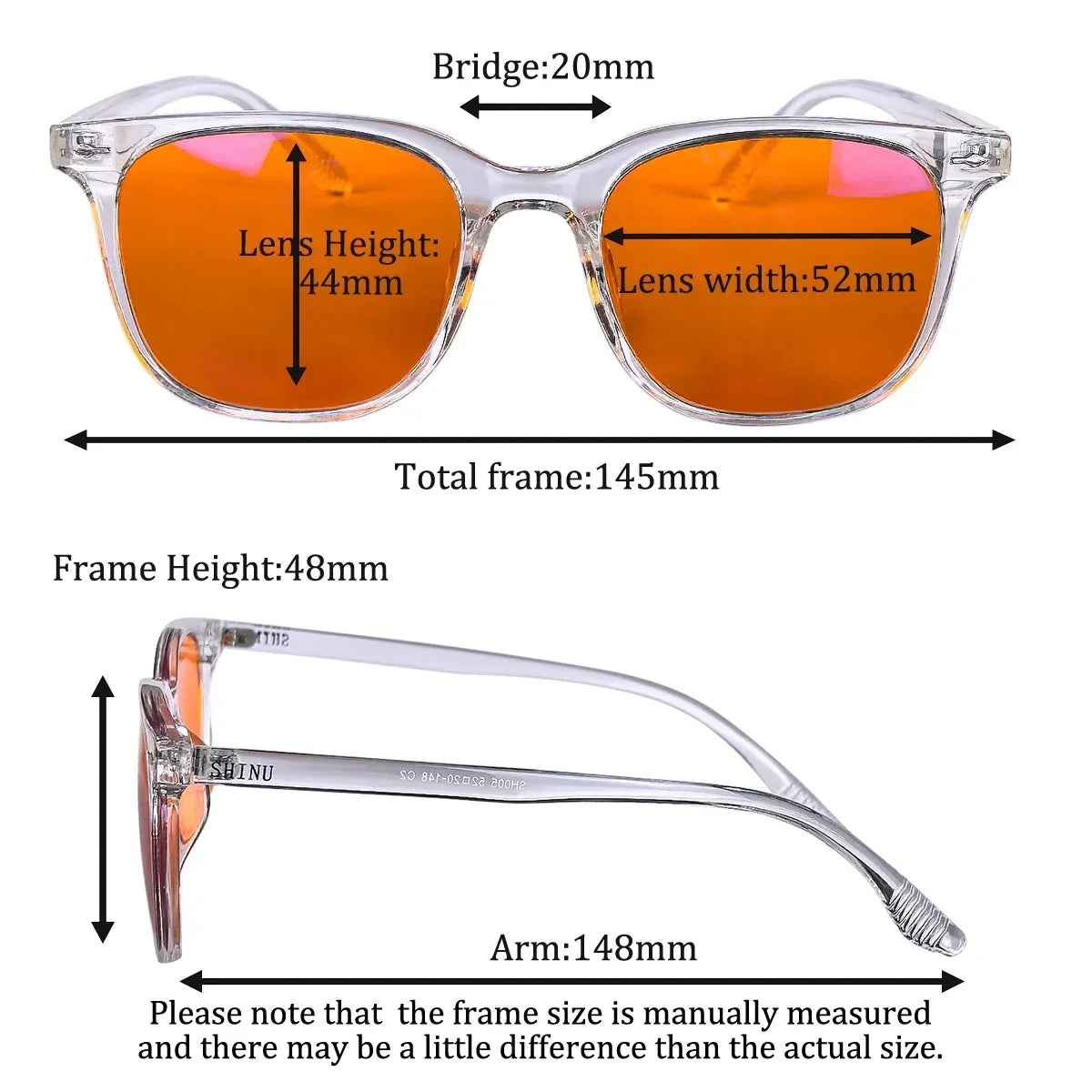 Gaming Glasses with Orange Lenses