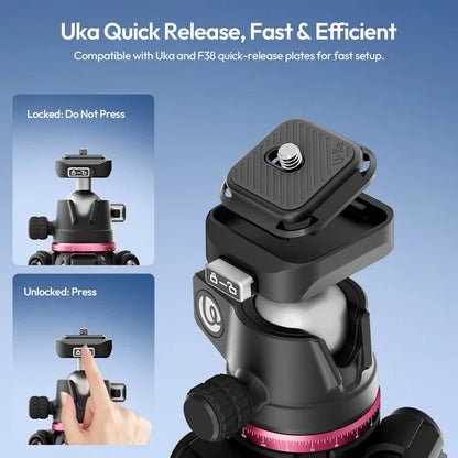 Carbon Fiber Tripod and Monopod Combo - 2-in-1 Design