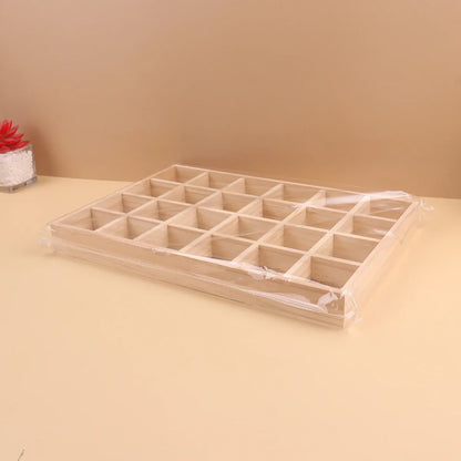 Display Wooden Jewelry Organizer with Tiered Design