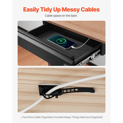 Slide-Out Drawer for Under-Desk Storage