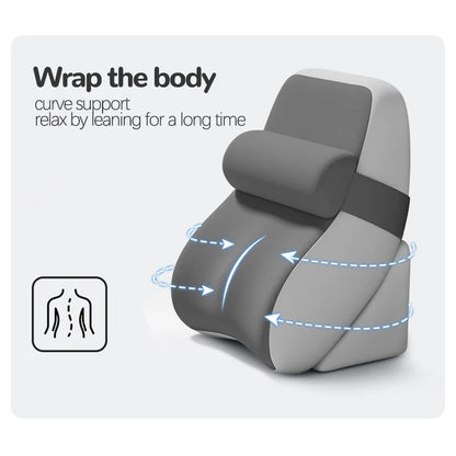 Extra Large Back Support Wedge Pillow with Ergonomic Design