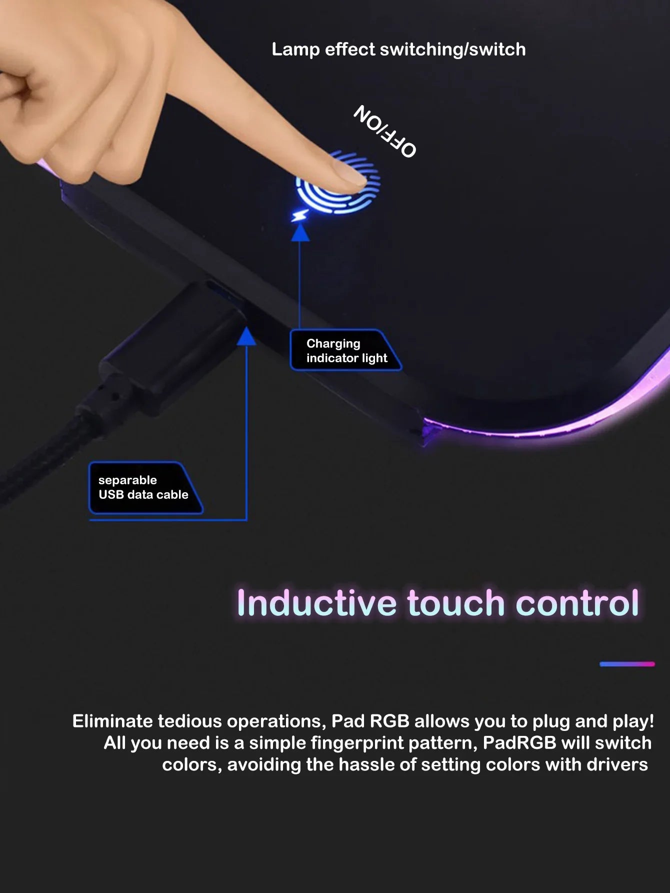 15W RGB Wireless Charging Pad for Enhanced Illumination