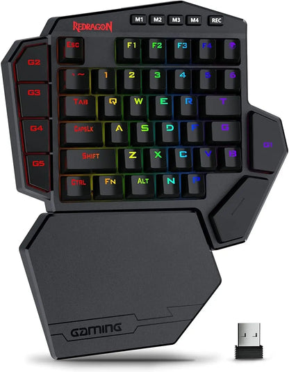 One-Handed Gaming Keyboard K585 PRO in Red Color