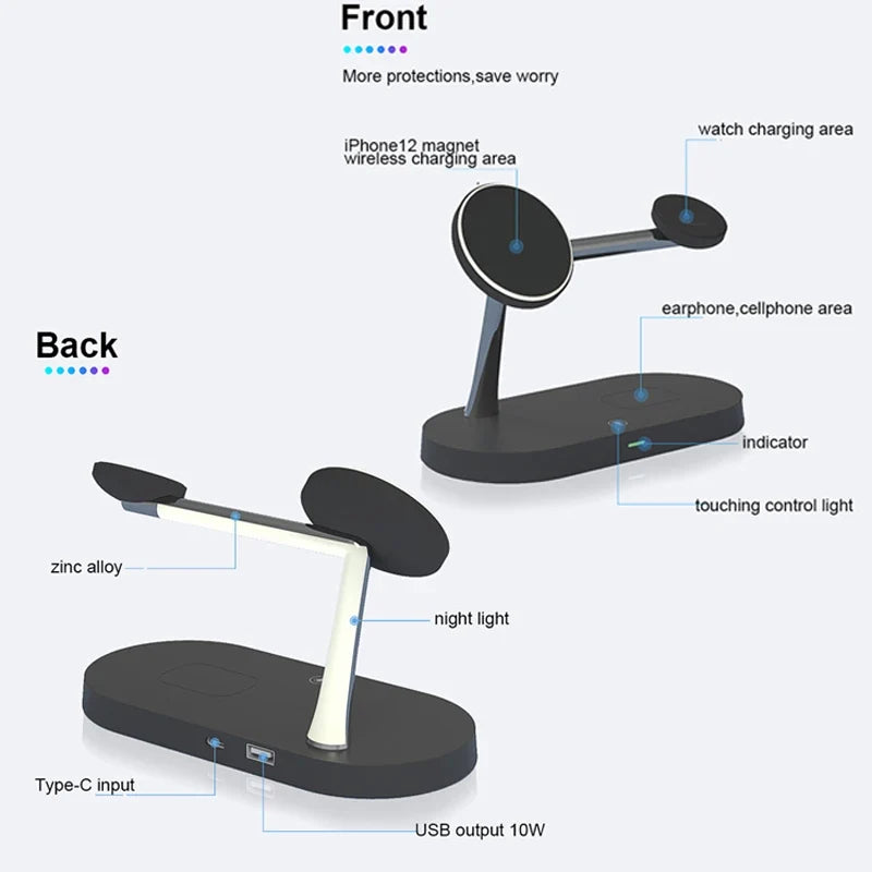 3-in-1 Magnetic Wireless Charger Station for Devices