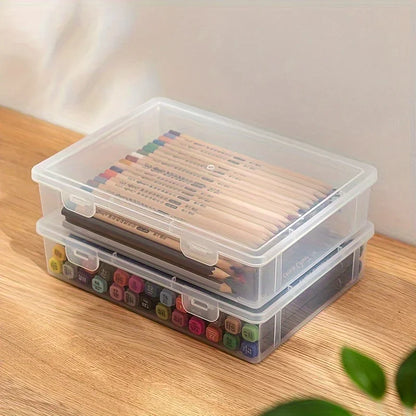 Transparent Pencil Storage Case for Organization