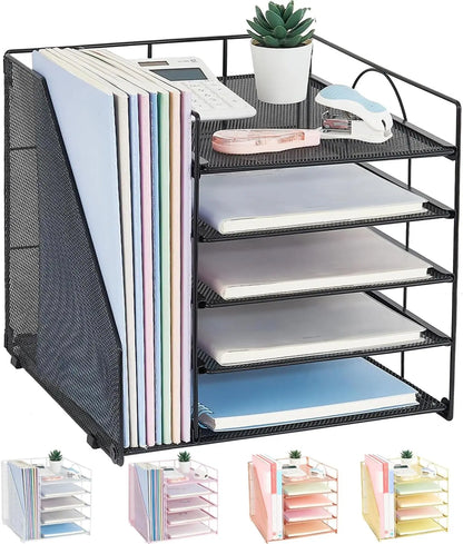 Desktop Organizer for Paper with 5 Tiers