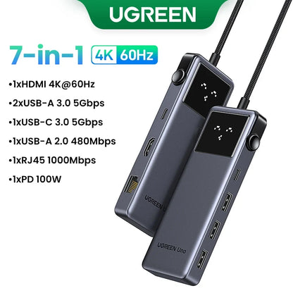6-Port Docking Station with Multiple Connectivity Options