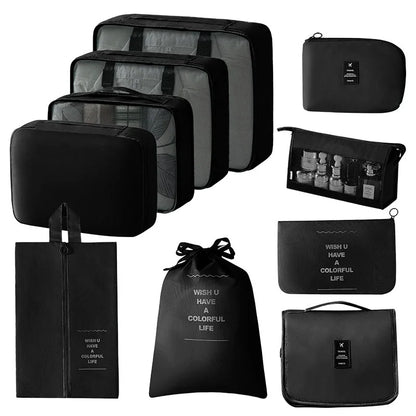 Set of Storage Cubes for Travel Packing