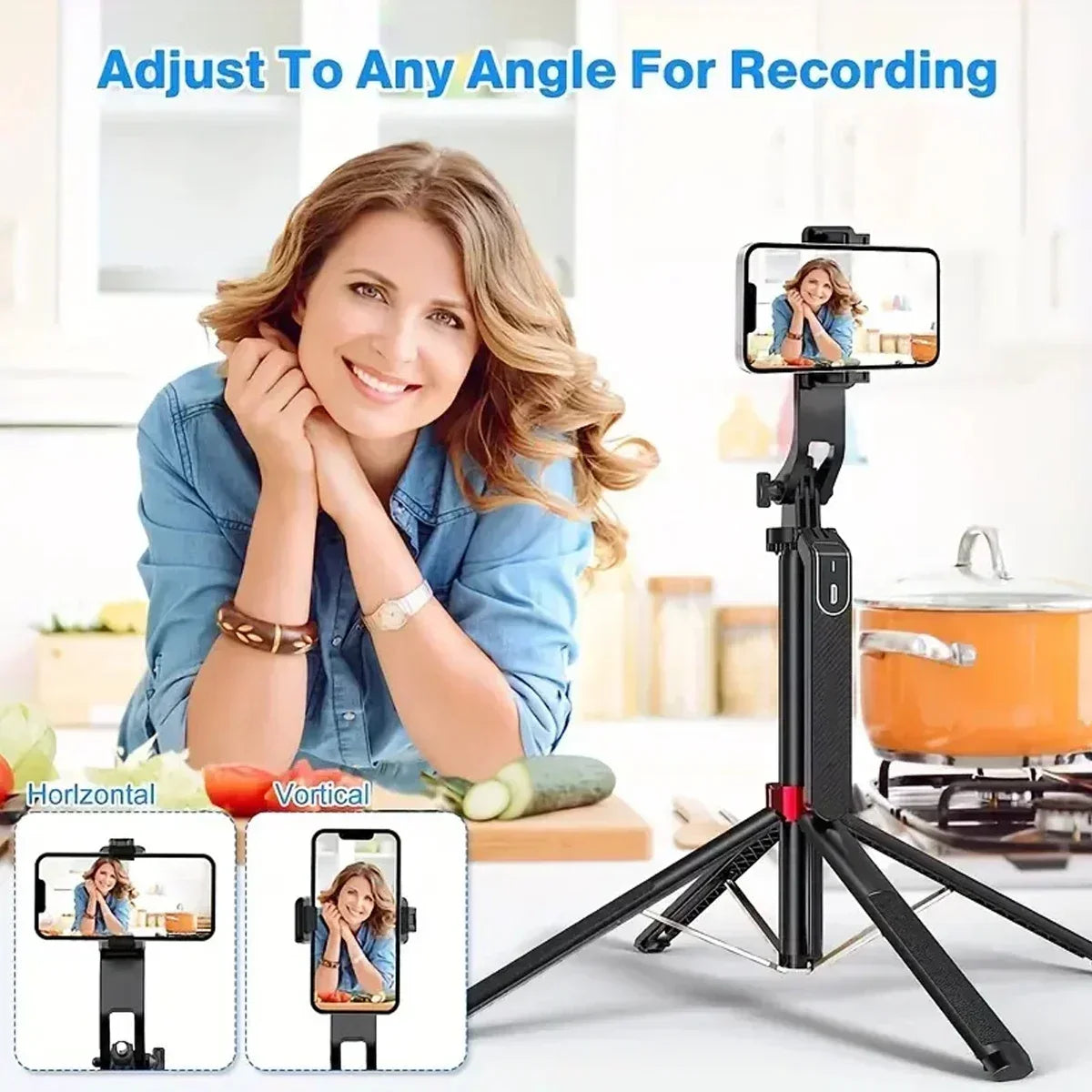 Camera Tripod with Remote Control Functionality