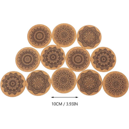 Cork Coaster Set for Absorbing Moisture