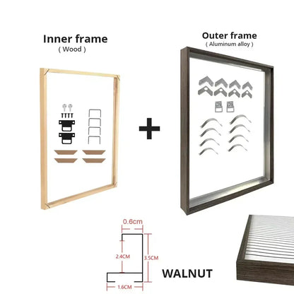 Canvas Frame Kit with Metal and Wooden Elements