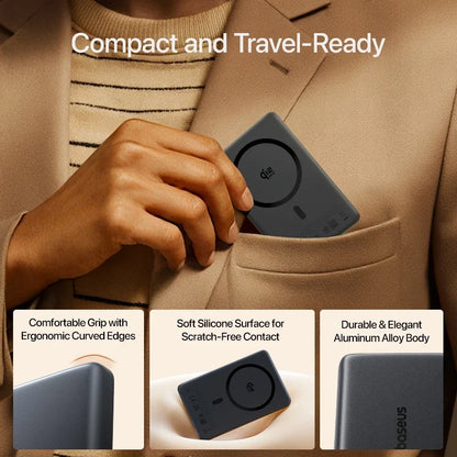Wireless Power Bank with Magnetic Attachment