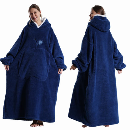Extended Length Wearable Throw Blanket