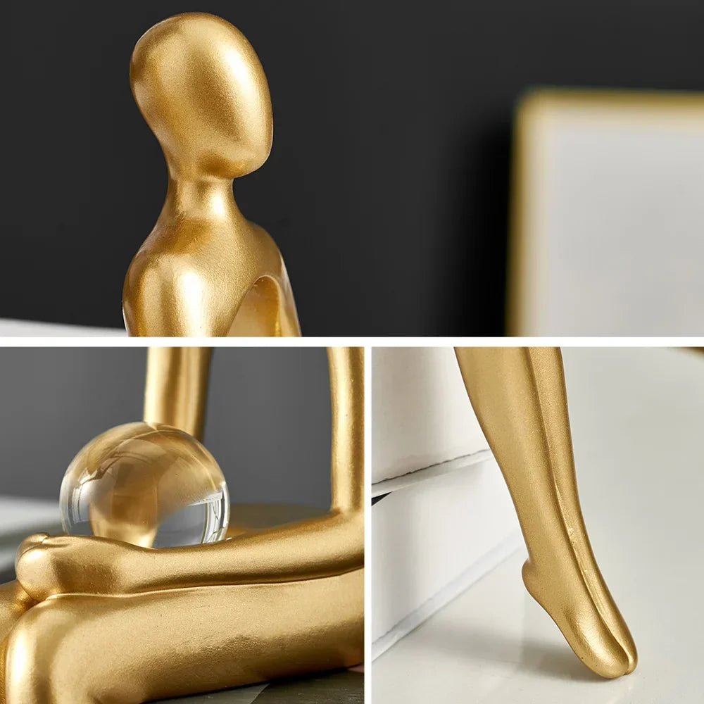 Lustrous Harmony Modern Art Sculptures