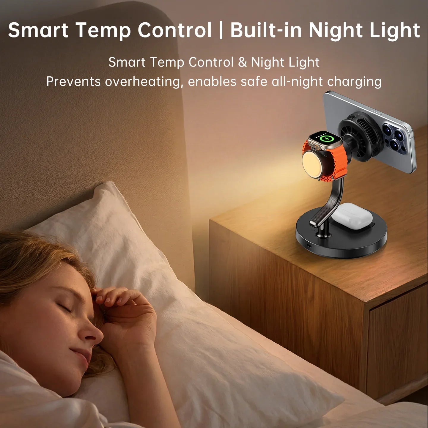 Wireless Charging Stand with Magnetic Fast Charge Feature