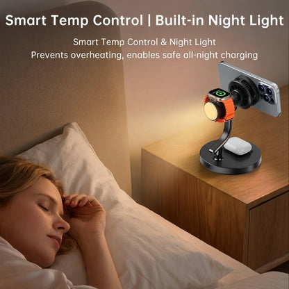 Wireless Charging Stand with Magnetic Fast Charge Feature