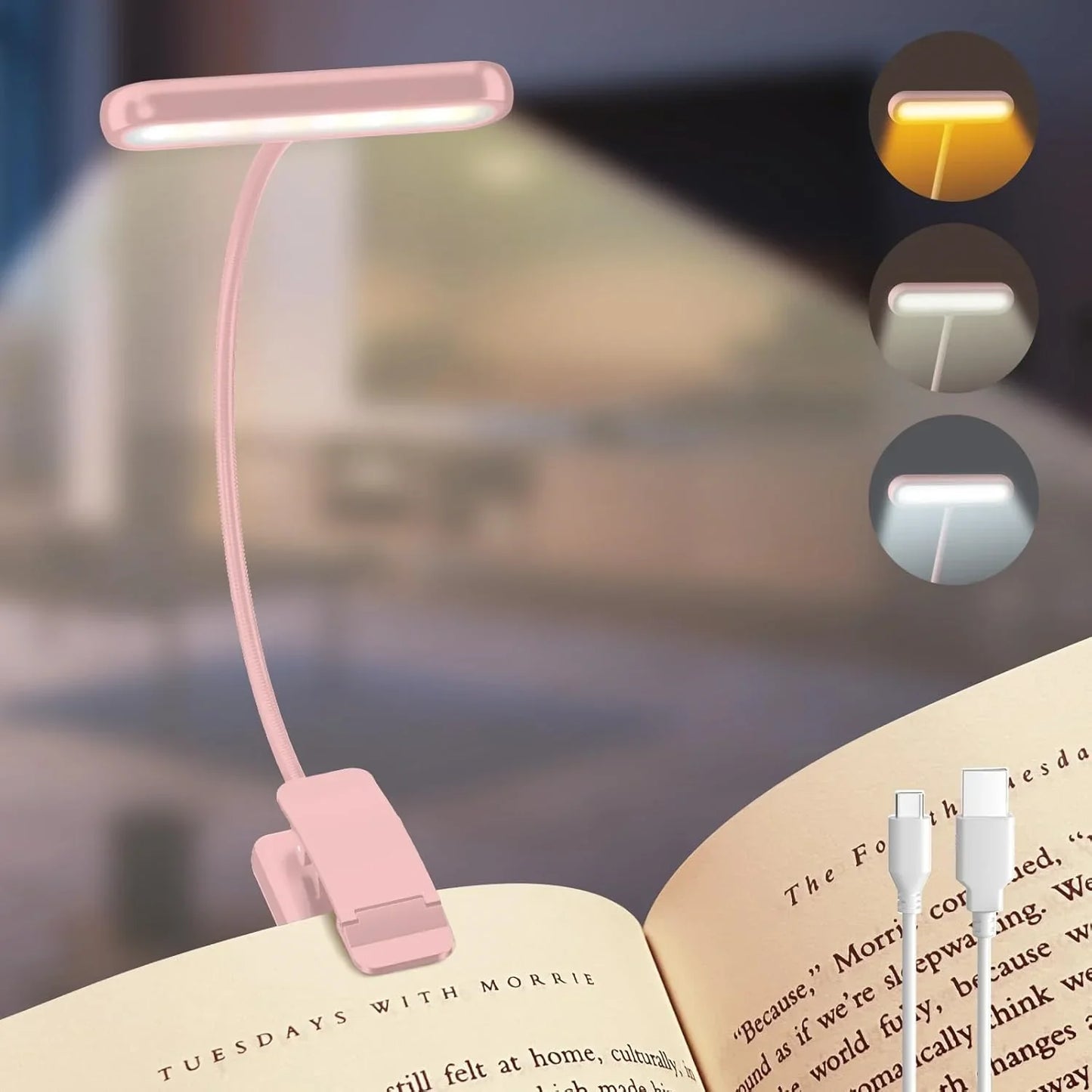 Clip-On LED Reading Lamp – Portable Light Source