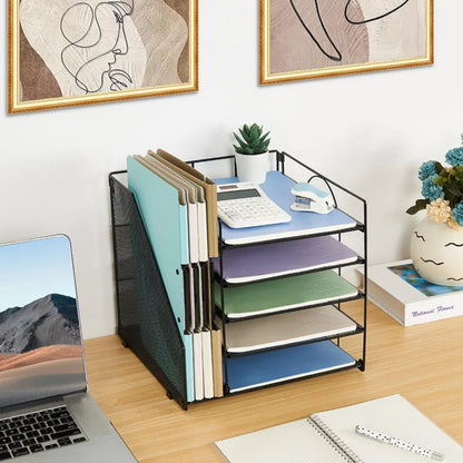 Desktop Organizer for Paper with 5 Tiers