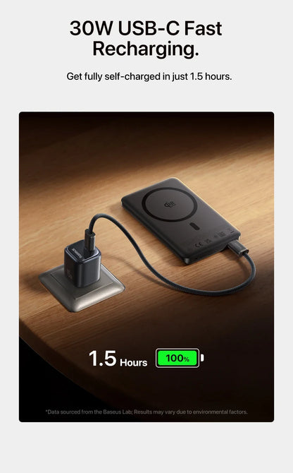 Wireless Power Bank with Magnetic Attachment