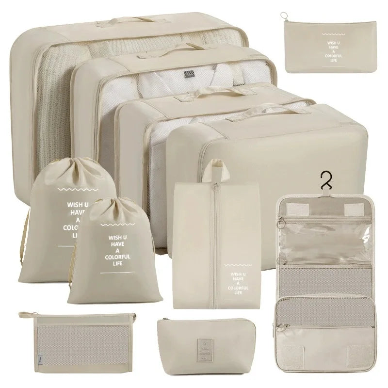 Set of Storage Cubes for Travel Packing
