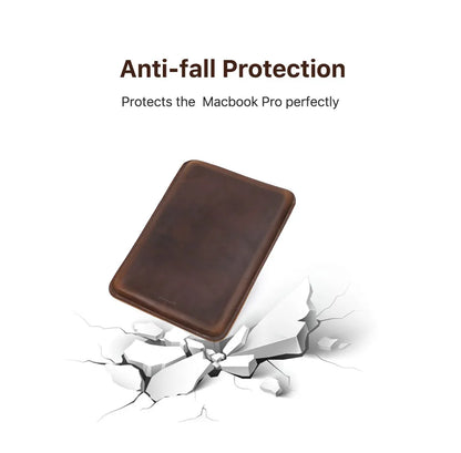 Genuine Leather Laptop Case with Modern Design