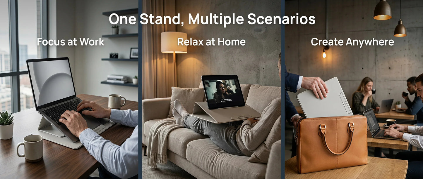 Collapsible Laptop Stand with Magnetic Features