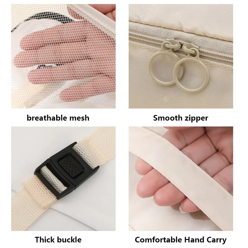 Set of Storage Cubes for Travel Packing