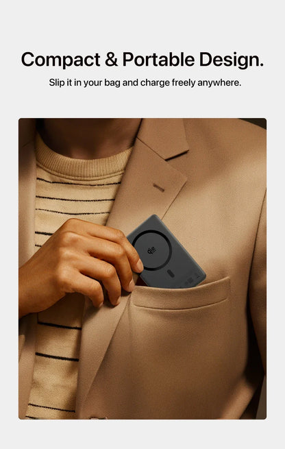 Wireless Power Bank with Magnetic Attachment