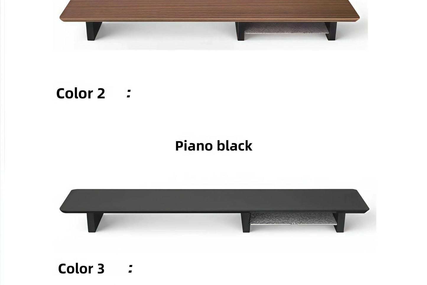 Wooden Monitor Stand in Black Walnut Finish
