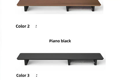 Wooden Monitor Stand in Black Walnut Finish