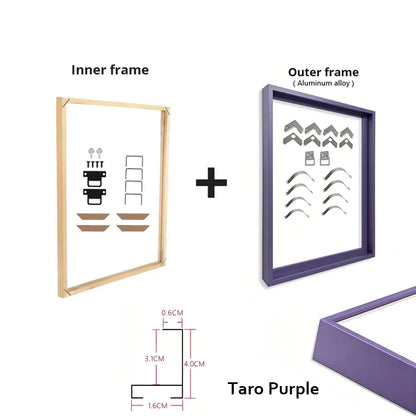 Canvas Frame Kit with Metal and Wooden Elements